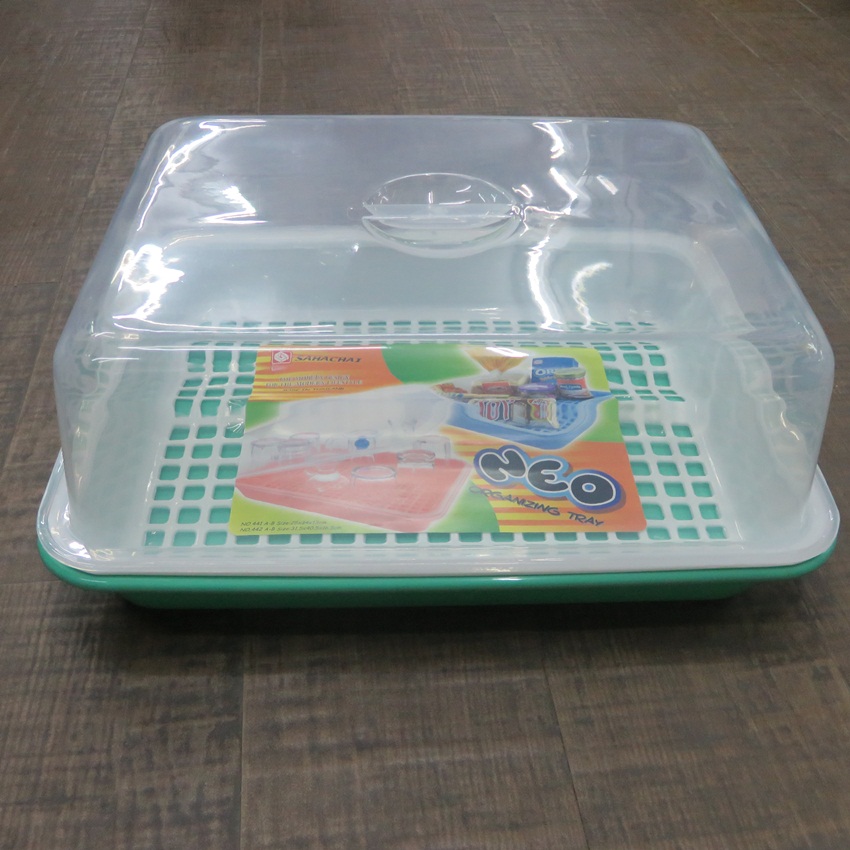 กล่องอเนกประสงค์ ถาดคว่ำจาน ถาดคว่ำแก้ว (คละสี) 005-442AB