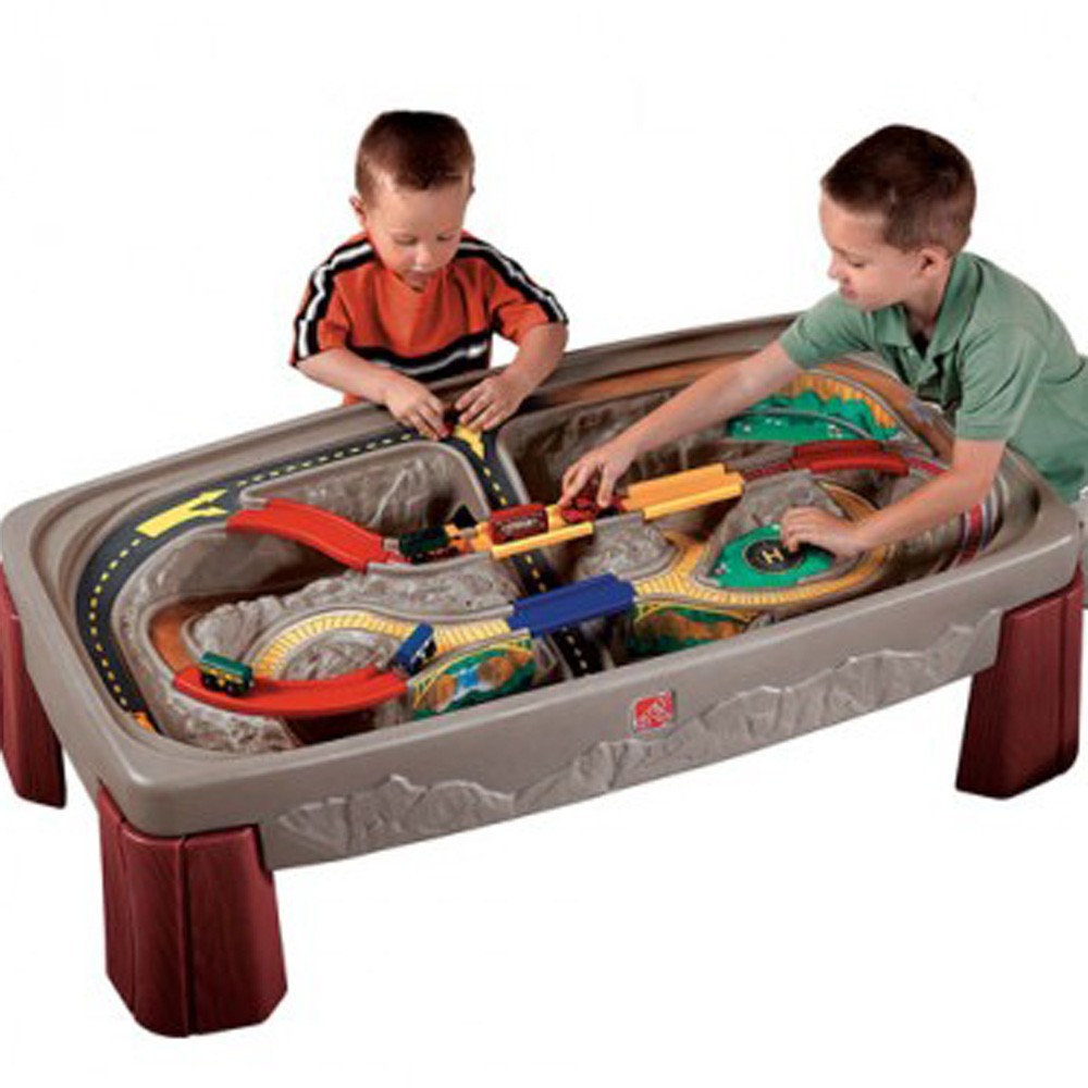 โต๊ะเล่นรางรถไฟ Step 2 Deluxe Canyon Road Train & Track Table