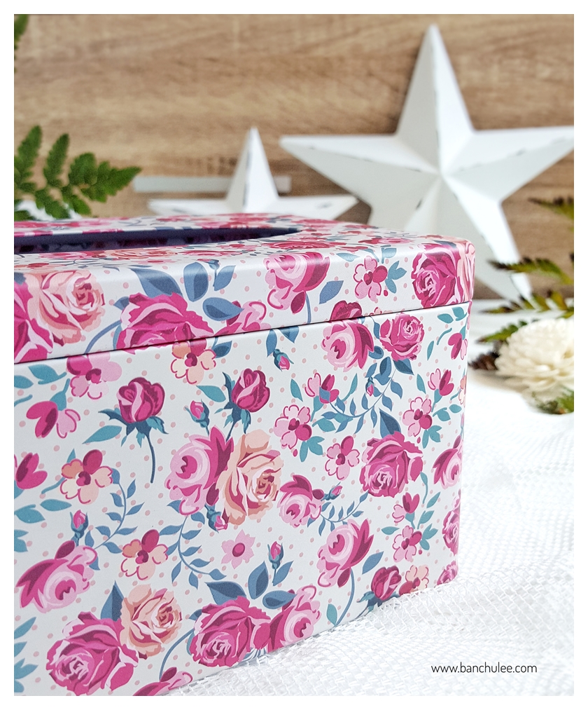 Tin Tissue Box กล่องทิชชู่ งานสังกะสี 17 cm.