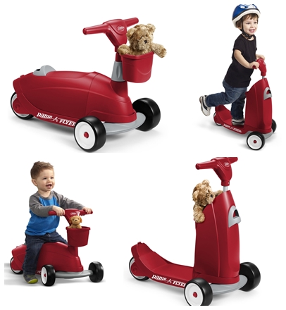 รถรุ่นใหม่เป็นทั้งขาไถและสกู้ตเตอร์ Radio Flyer Ride 2 Glide Ride On