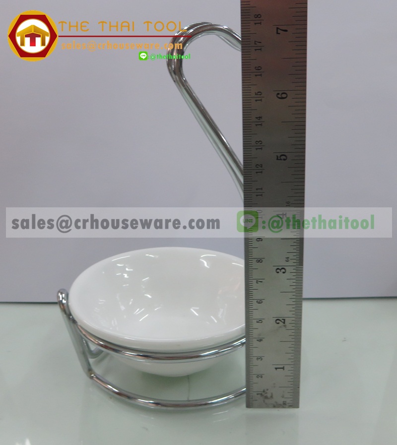 ขาตั้งวางกระบวย พร้อมชามเซรามิค Ladle holder 005-STK-SP-959