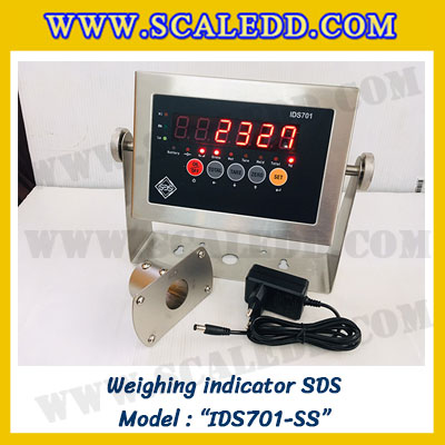 หน้าจอเครื่องชั่งIDS701-SS-LED อะไหล่เครื่องชั่งSDS หัวอ่านเครื่องชั่ง หัวอ่านแสดงค่าน้ำหนัก หน้าจอเครื่องชั่ง หัวอ่านเครื่องชั่งน้ำหนัก Weighing Indicator หัวอ่านยี่ห้อSDS รุ่น IDS701-SS-LED