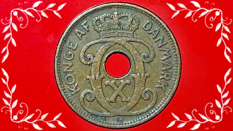 เหรียญ เงินตรา ประเทศ เดนมาร์ก Øre (N ♥ GJ) 1933