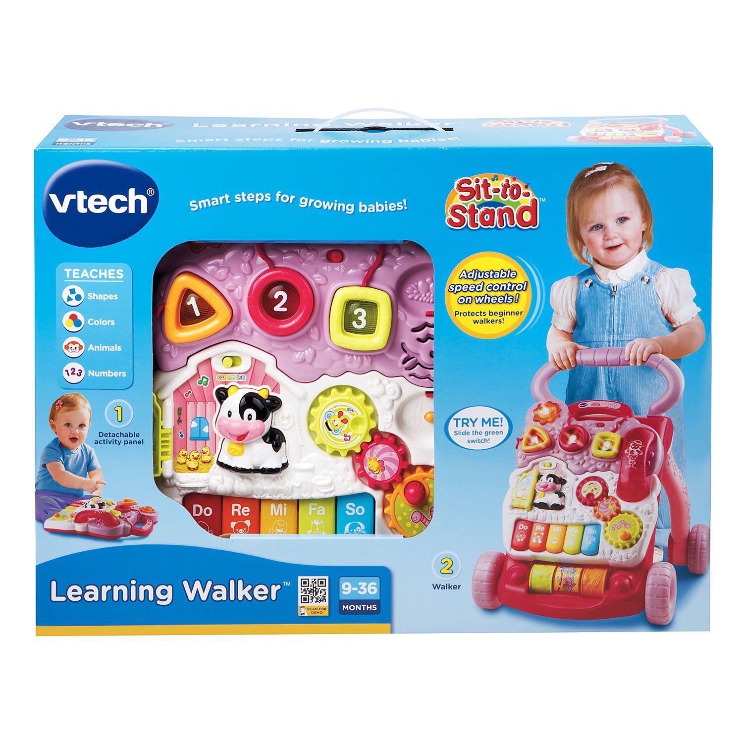 รถผลักเดิน Vtech - Sit to Stand Learning Walker สีชมพู