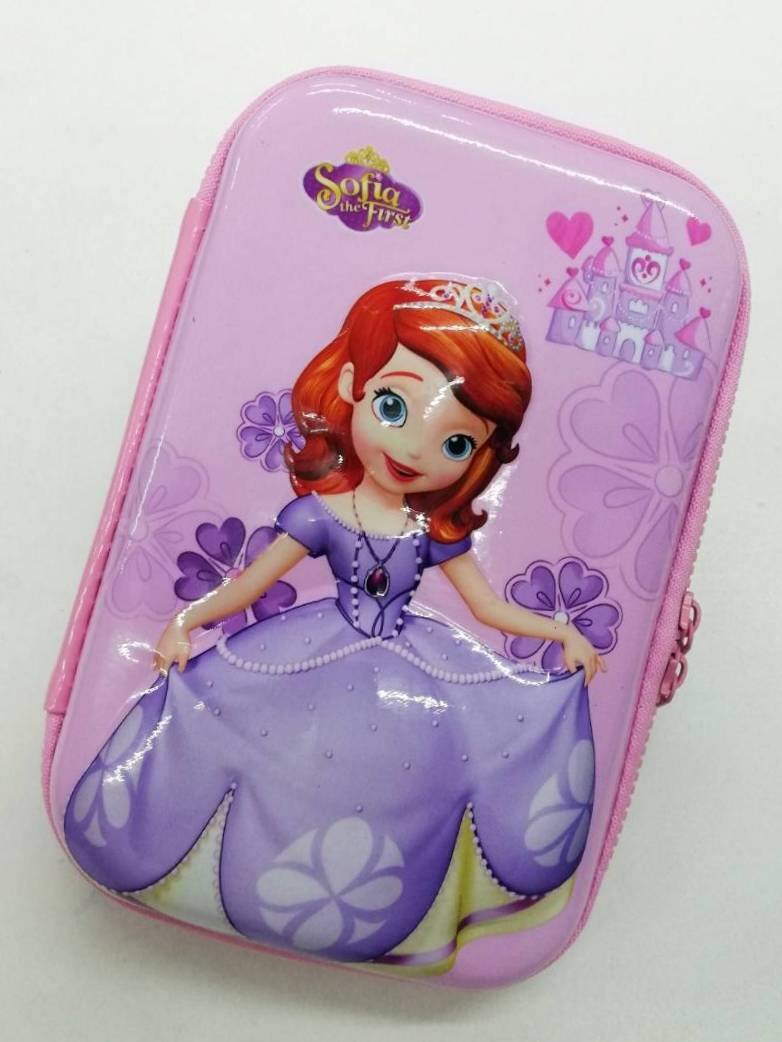 กล่องดินสอ เจ้าหญิงโซเฟีย ลายนูน 3 มิติ ลายคิตตี้สีอ่อน