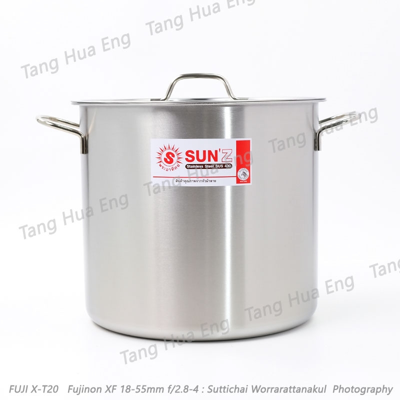 Sun หม้อสตูว์สเตนเลส ขนาด 28x26 ซม. ตราพระอาทิตย์
