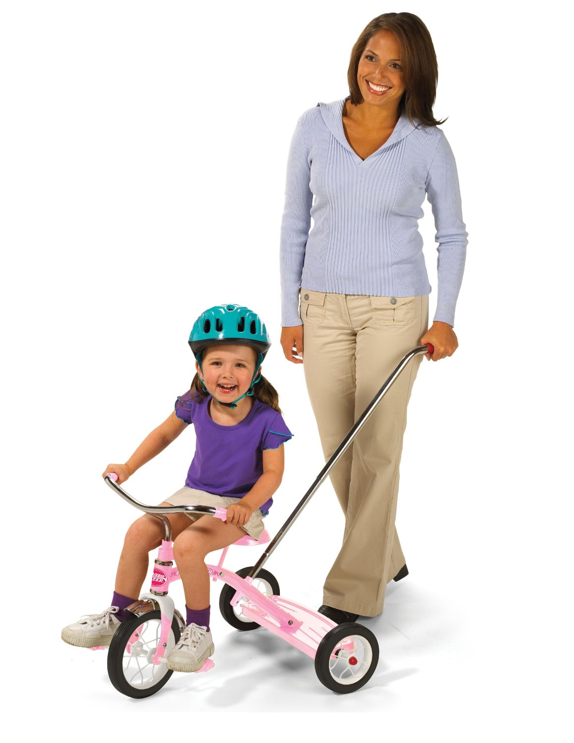 จักรยาน Radio Flyer Classic Pink 10" Tricycle with Push Handle