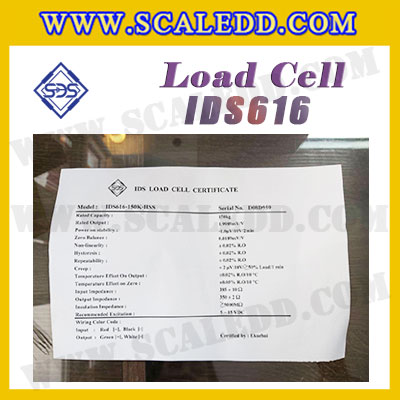 โหลดเซลล์ (Load cell) Stainless Steel IDS616-HSS สำหรับรองรับน้ำหนักเครื่องชั่ง พิกัดน้ำหนัก : 30, 50, 100, 150, 200, 250 Kg โหลดเซลล์ ยี่ห้อ SDS