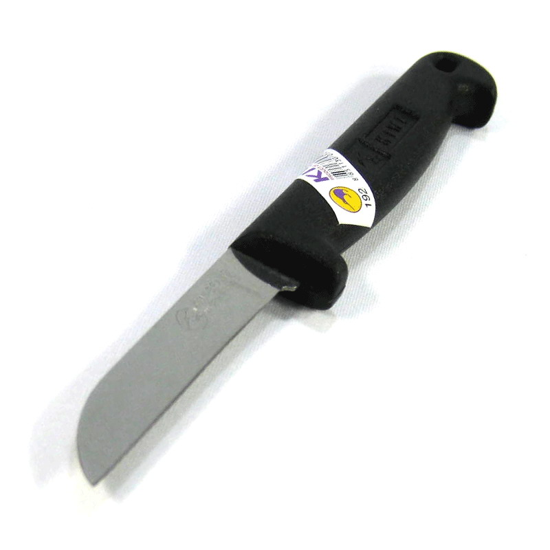 มีดกรีดผลไม้ ด้ามพลาสติกสีดำปลายแหลม 2.5 นิ้ว #192 ( กีวี )