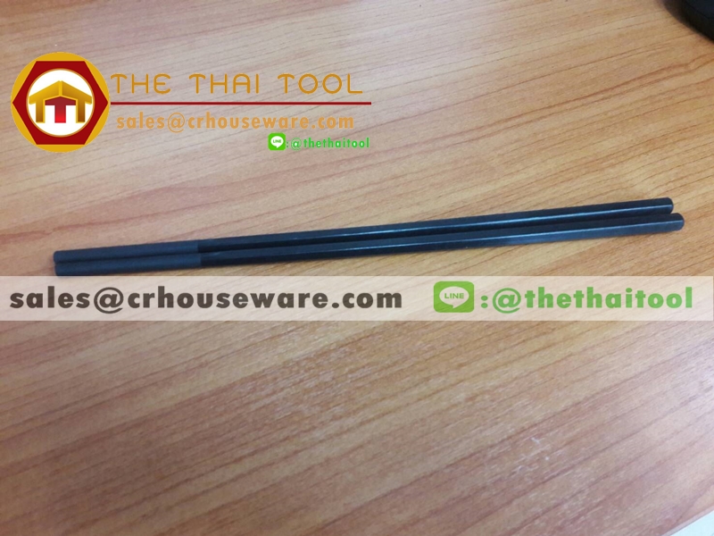 ตะเกียบชาบู ทนร้อน 200 องศา สีดำ 9.5 นิ้ว, Made in Thailand Simple Reusable VALOX Resin Non-roll Black Chopsticks in Japanese Shabu Shabu Asian Style with Heat Resistance