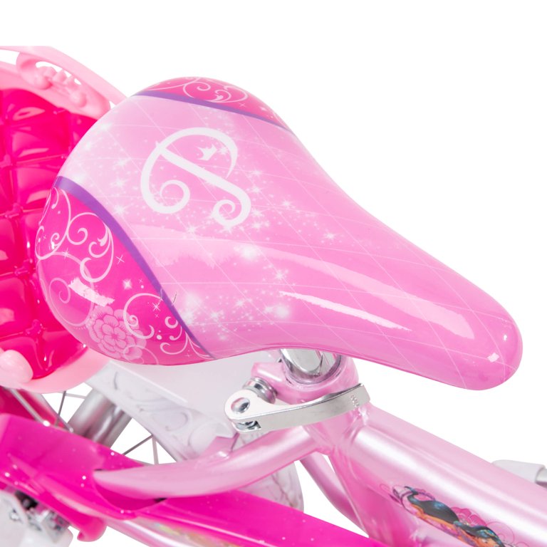 รถจักรยาน Disney Princess Girls' 12" Bike with Doll Carrier by Huffy
