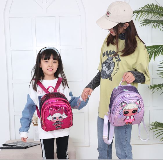 กระเป๋าเด็กเป้ LOL ปักเลื่อม ไซส์ใหญ่