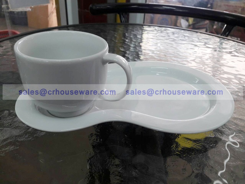 ชุดเบรค Royal Porcelain RP8030,ชุดของว่างพอร์ซิเลน,ถ้วยรวมจานรองชุดอาหารว่าง
