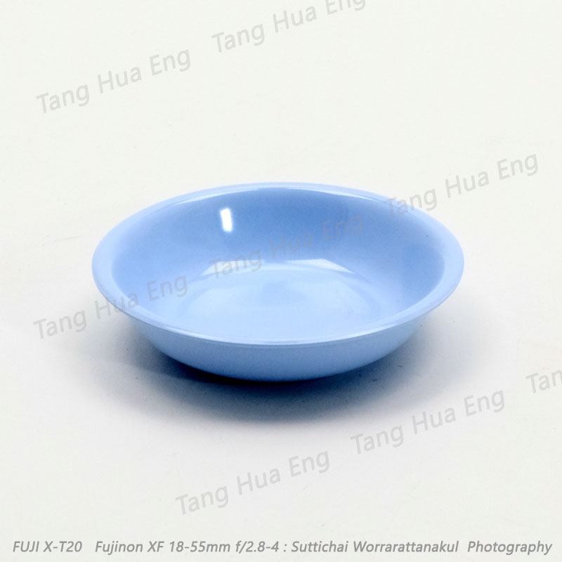 ถ้วยน้ำจิ้ม 945-3 ขนาด 3 นิ้ว ตรายูนิก้า สีครีมขาว ( ทรงทาซาบ้า )/สีฟ้า