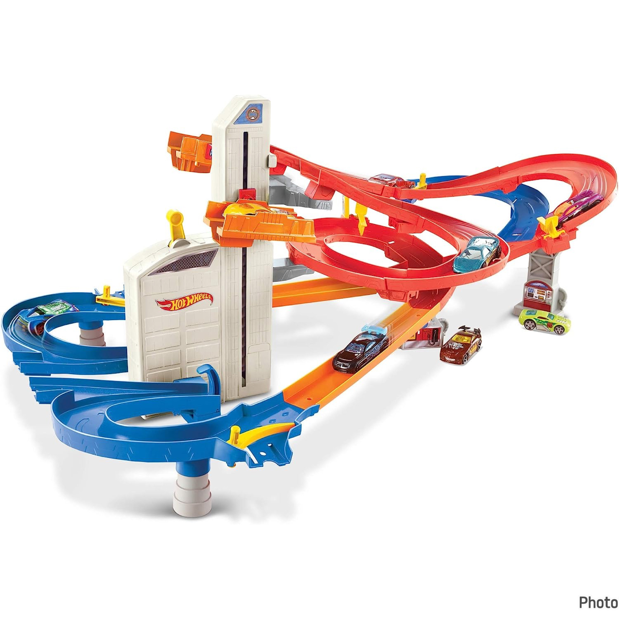 สนามแข่งรถ Hot Wheels City Auto Lift Expressway