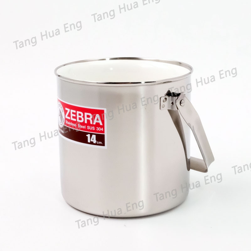 Zebra ถังน้ำแข็งสเตนเลส ขนาด 14 ซม. พลัส ตราหัวม้าลาย