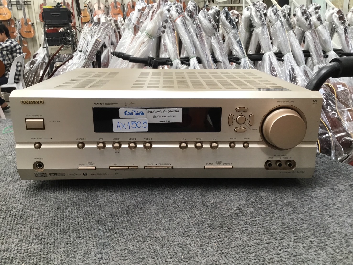 เครื่องขยายเสียง ONKYO TX-SA504 สินค้าไม่พร้อมใช้งาน(ต้องซ่อม)