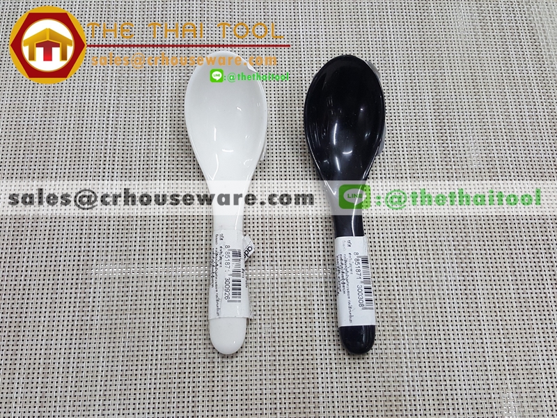 ช้อนเมลามีนขาวดำ 017-SP36145