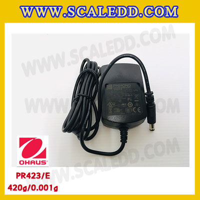 เครื่องชั่งดิจิตอล ทศนิยม3ตำแหน่ง รุ่น PR423/E เครื่องชั่ง420gx0.001g เครื่องชั่งดิจิตอล420g เครื่องชั่งละเอียดสูง420กรัม พิกัดน้ำหนัก 420g ความละเอียด 0.001g ยี่ห้อ OHAUS รุ่น PR423/E