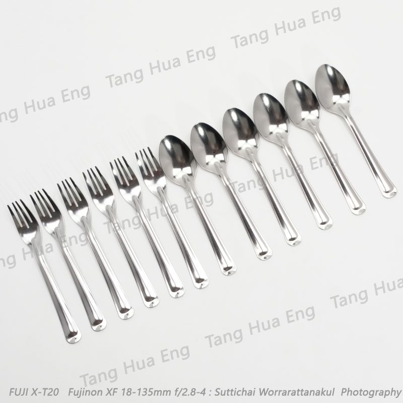 ช้อน+ส้อม ลีลาวดี ( 6 คู่ ) ตราหัวม้าลาย