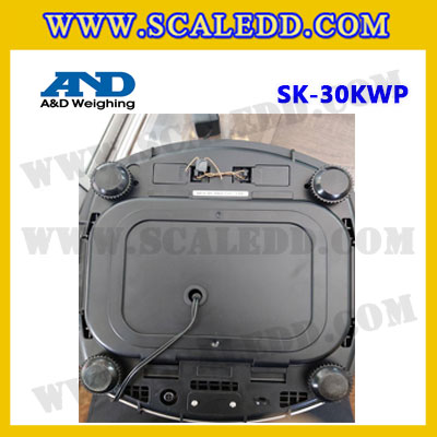 เครื่องชั่งน้ำหนักดิจิตอล30kg เครื่องชั่งกันน้ำ30kg เครื่องชั่งดิจิตอล30kg ตาชั่งกันน้ำ30กิโลกรัม พิกัดน้ำหนัก 30kg ความละเอียด 20g ยี่ห้อ AND รุ่น SK-WP (เครื่องชั่งผ่านตรวจรับรองจากสำนักชั่งตวงวัด)