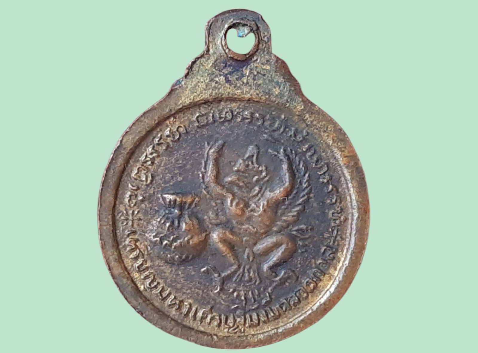 เหรียญหลวงปู่แหวน วัดดอยแม่ปั๋ง จ.เชียงใหม่ เหรียญมหาเศรษฐีมั่งมีตลอดกาล พิมพ์จิ๋ว