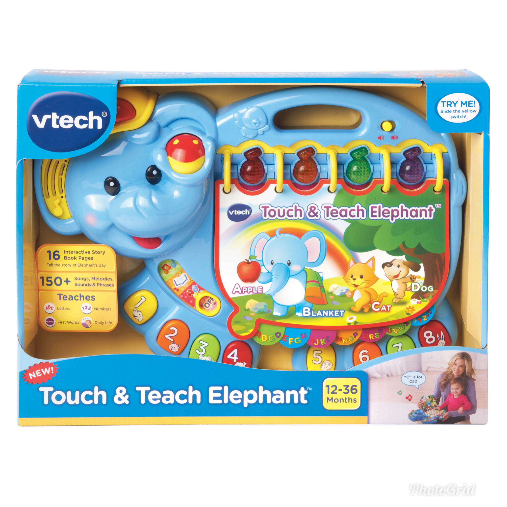 หนังสืออิเลคโทรนิคส์ VTech Touch and Teach Elephant Book