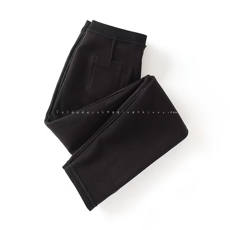 กางเกงสกินนี่กันหนาวบุขนสัตว์ สำหรับสาวอ้วน สาวอวบ ไซส์ใหญ่ XL-6XL