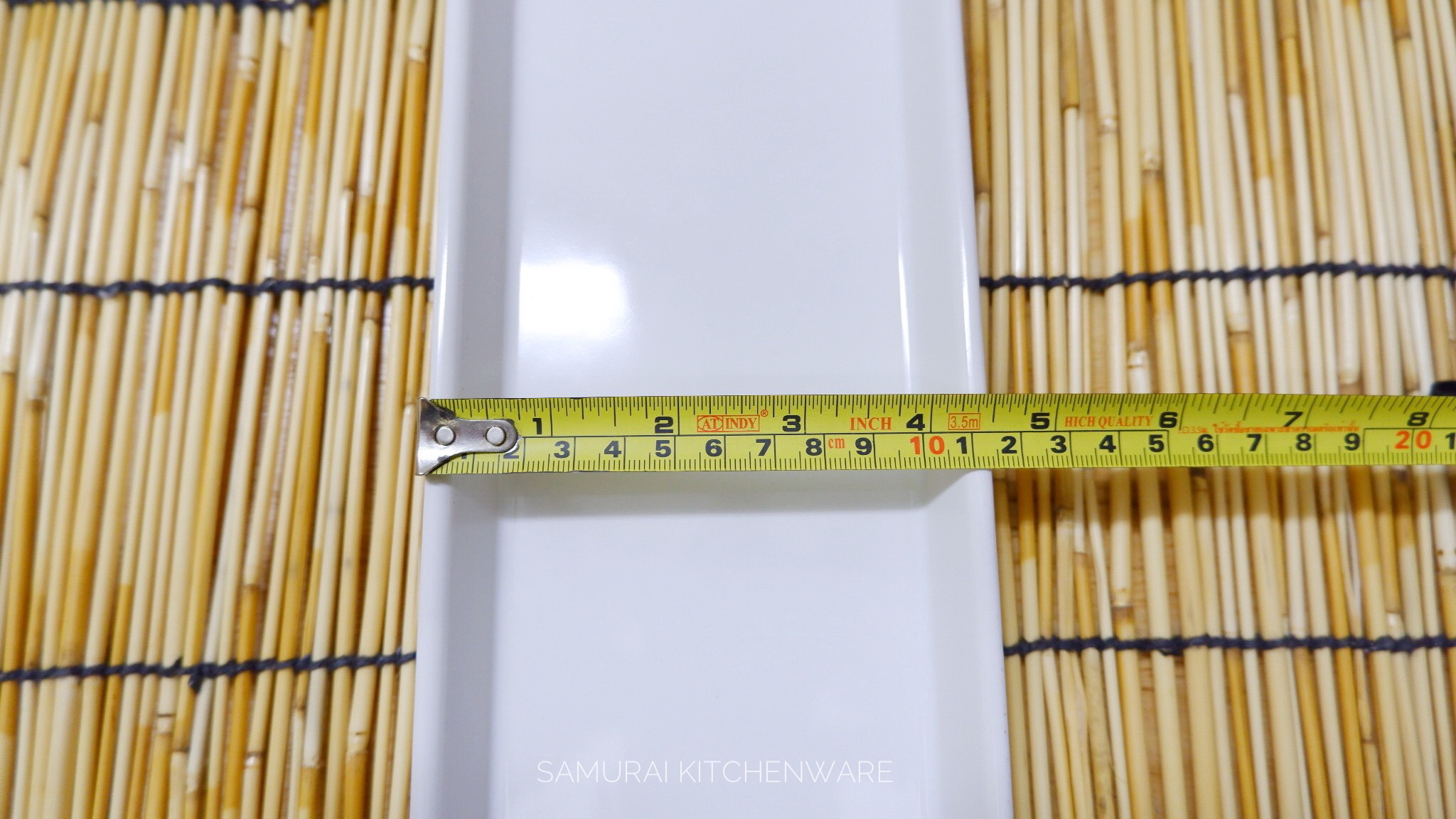 ถาดเบิร์นซูชิ สีขาว (43 cm)