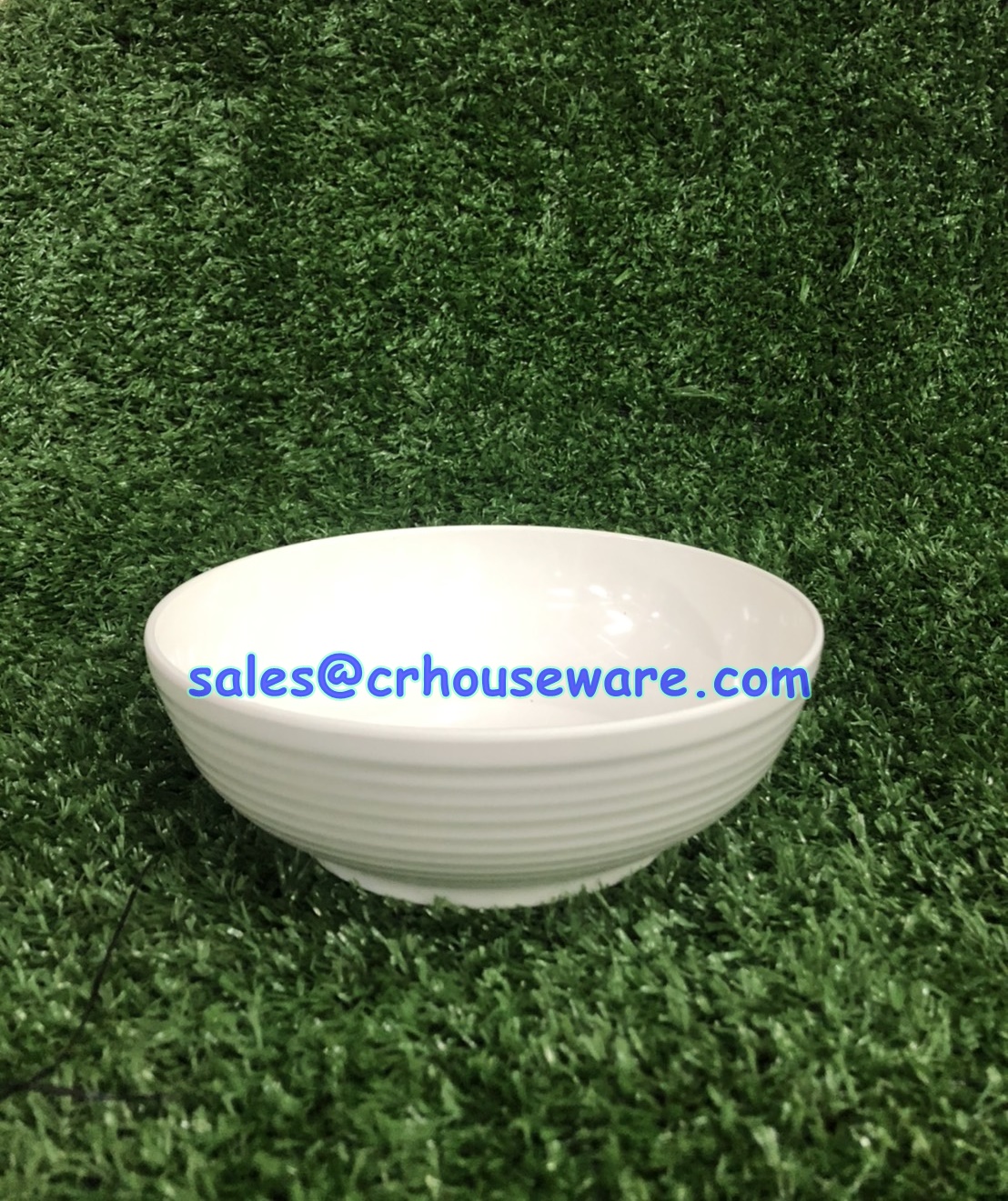 ชามกลมมีลอนทรงเตี้ยญี่ปุ่น ขนาด 6.5 นิ้ว รหัสสินค้า 017-SB-B104-6.5