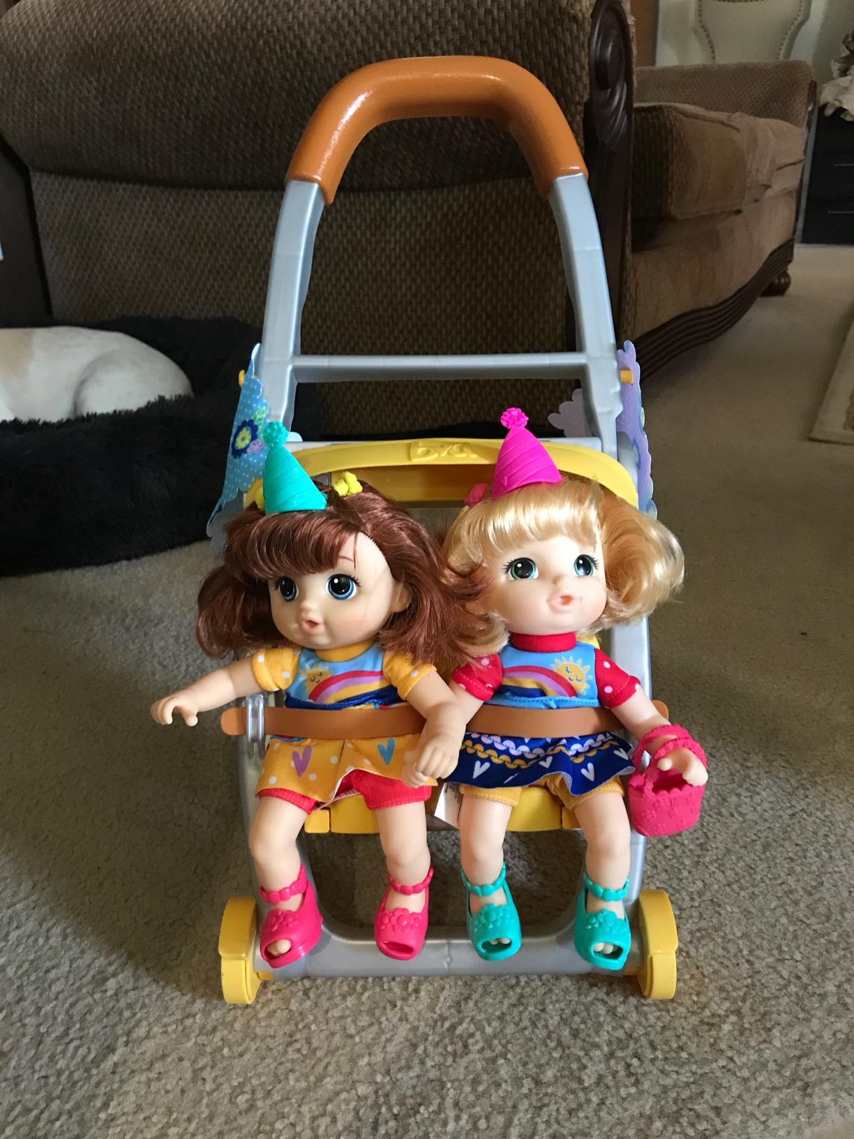 Baby Alive Littles, Shop ‘N Stroll Twins, Blonde Hair Doll, Red Hair