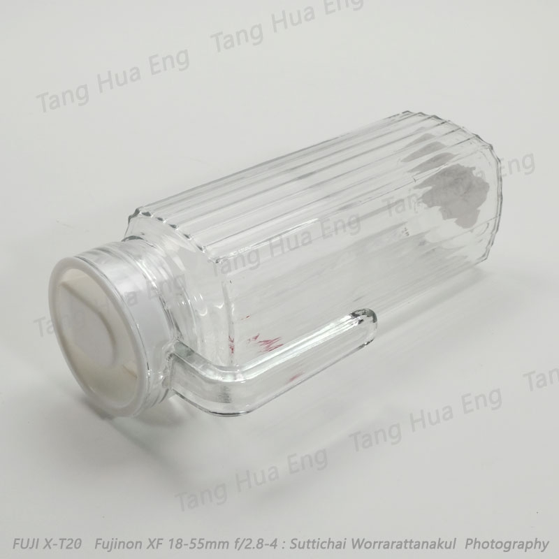 เหยือกน้ำพร้อมฝา ขนาด 1200 มล. SQP-1200SC ( หูแก้วฝาขาว )