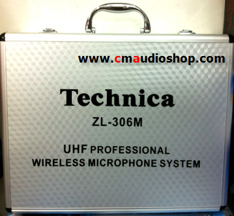 ไมค์ลอยคู่ติดเสื้อ-ครอบหัว Technica ZL-306M (ย่านความถี่ UHF)