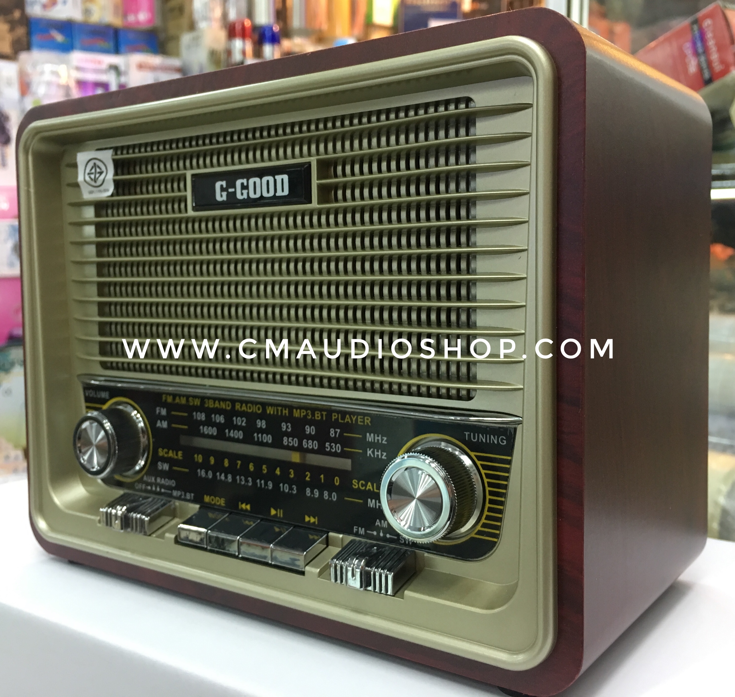 วิทยุทรงโบราณสไตล์คลาสสิก รุ่น G-861 (Bluetooth)