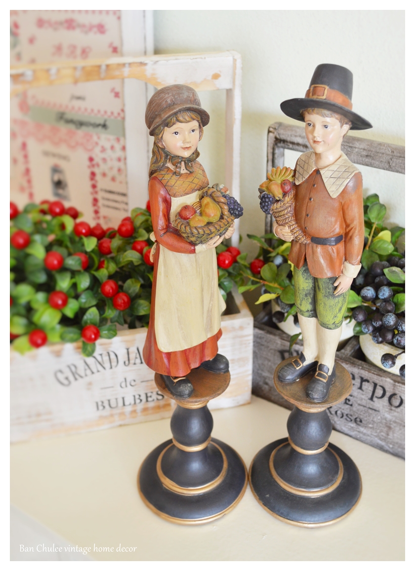 Harvest Kids Decorative Figure BOY & GIRL