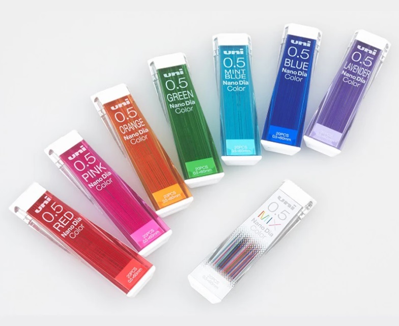 ไส้ดินสอกดสี Uni Nano Dia 0.5 (ลบได้)