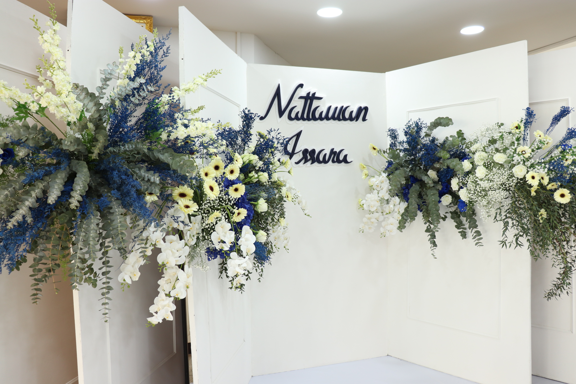 Backdrop งานมงคลสมรส ขนาด5เมตร