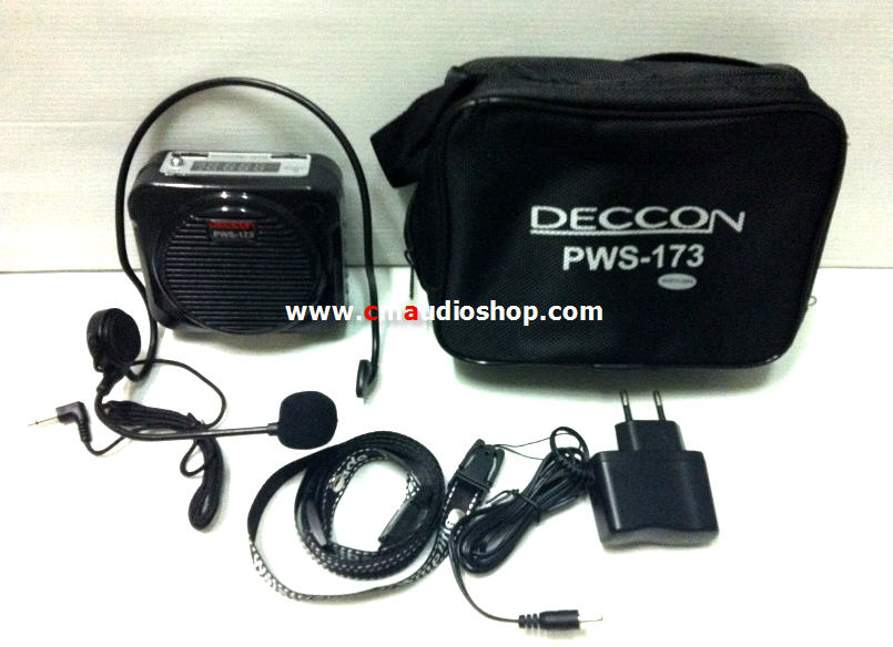 ไมค์-ลำโพงคาดเอว Deccon PWS-173 (USB and Record)