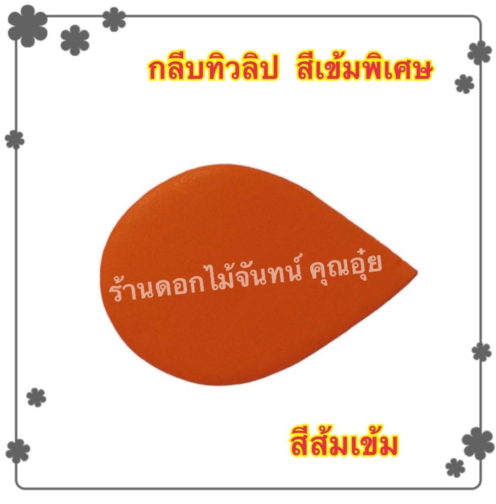 กลีบดอกทิวลิป สีส้มเข้ม