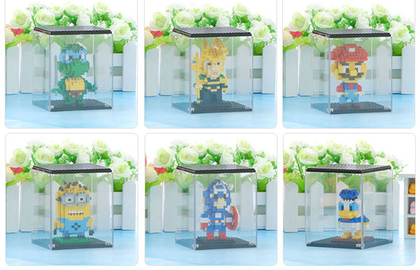 กล่องโชว์เลโก้จิ๋ว สีดำ(Display Case Black Color)