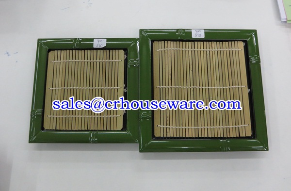 ถาดพลาสติกรูปไผ่ พร้อมเสื่อวางบะหมี่ (ใหญ่) 005-TW-JP-P317