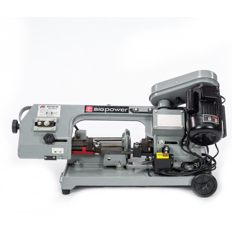 BIGPOWER MBS-115S เครื่องเลื่อยสายพานตัดเหล็ก 1/2HP. Max. 110 มม.
