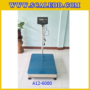 เครื่องชั่งน้ำหนักดิจิตอล พิกัด300kg ความละเอียด20g ขนาดแท่นชั่ง60*80cm รุ่น A12 (เครื่องชั่งผ่านตรวจรับรองจากสำนักชั่งตวงวัด)