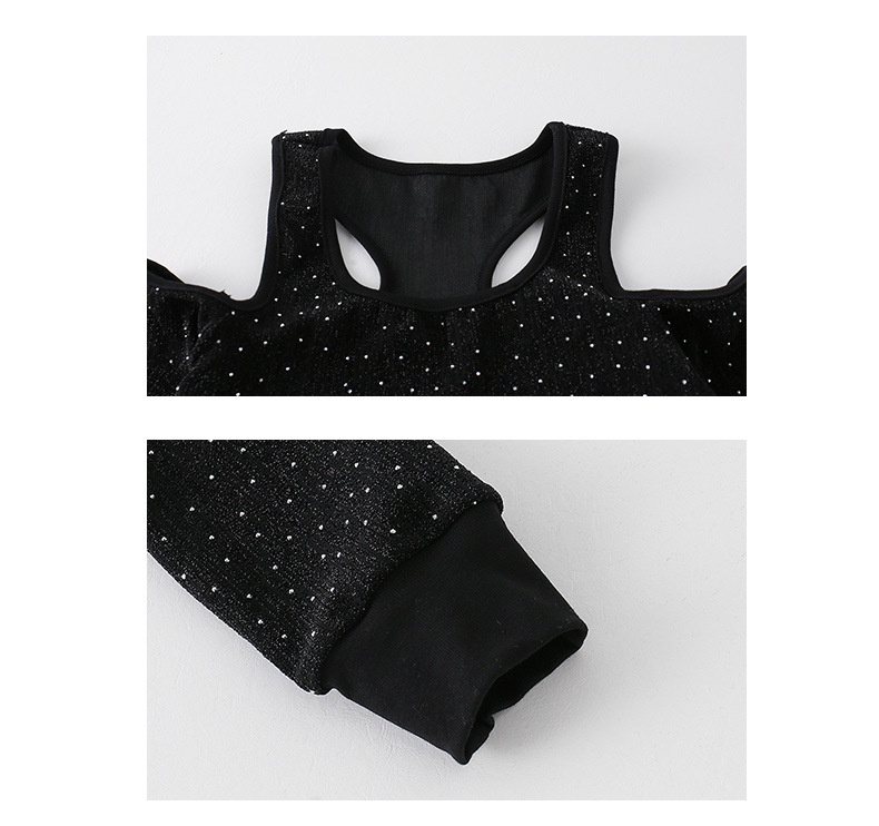 friendly4kid พร้อมส่ง ชุดเต้นเด็กหญิง HipHop Jazz เสื้อแขนยาว