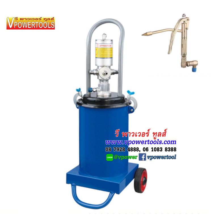 WUFU RH-1121D วูฟู ถังอัดจาระบีใช้ลม 12L (40:1)