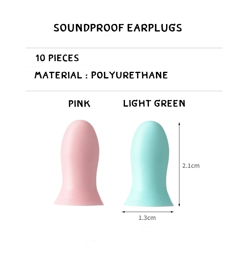 Fasola Ear Plug ที่อุดหูกันเสียง 5 คู่ต่อกล่อง มี 2 สี
