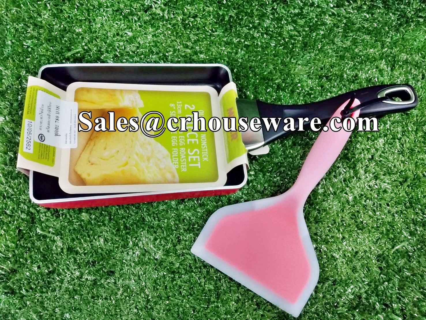 กระทะทำไข่ม้วน พร่อมตะหลิวซิลิโคน รหัส 008-MEYER-093