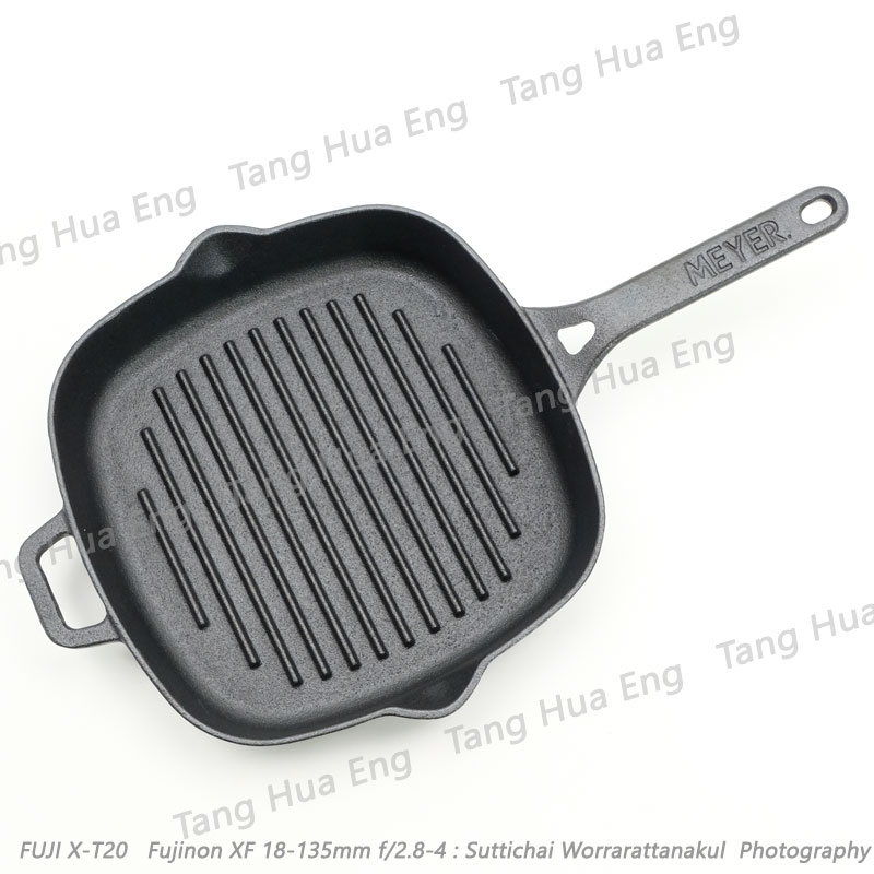MEYER กระทะเหล็กหล่อปิ้งย่าง ขนาด 25 ซม. Cast Iron Grill Pan