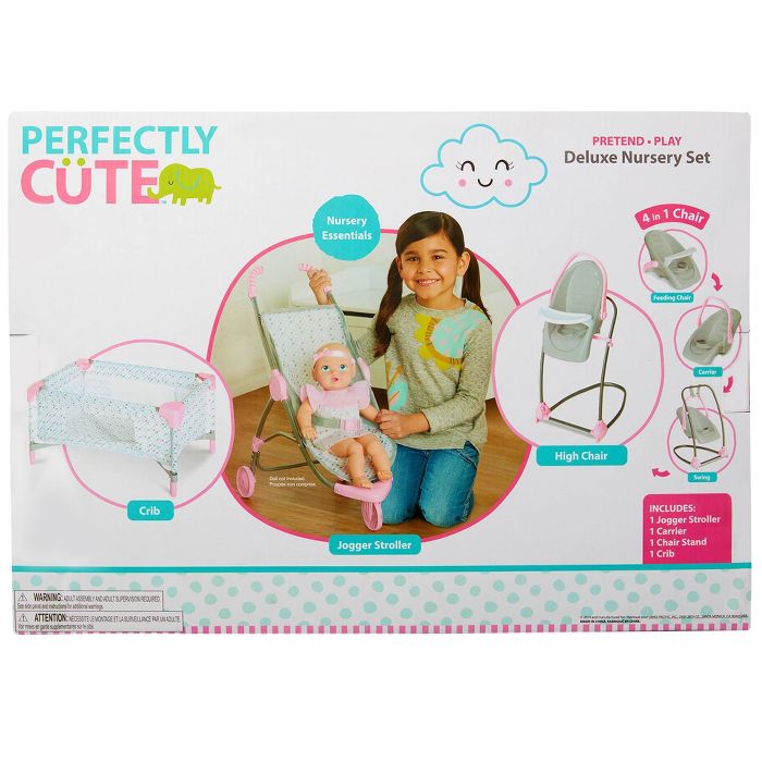 ชุดเลี้ยงเด็กจำลอง Perfectly Cute Deluxe Nursery 4pc Set