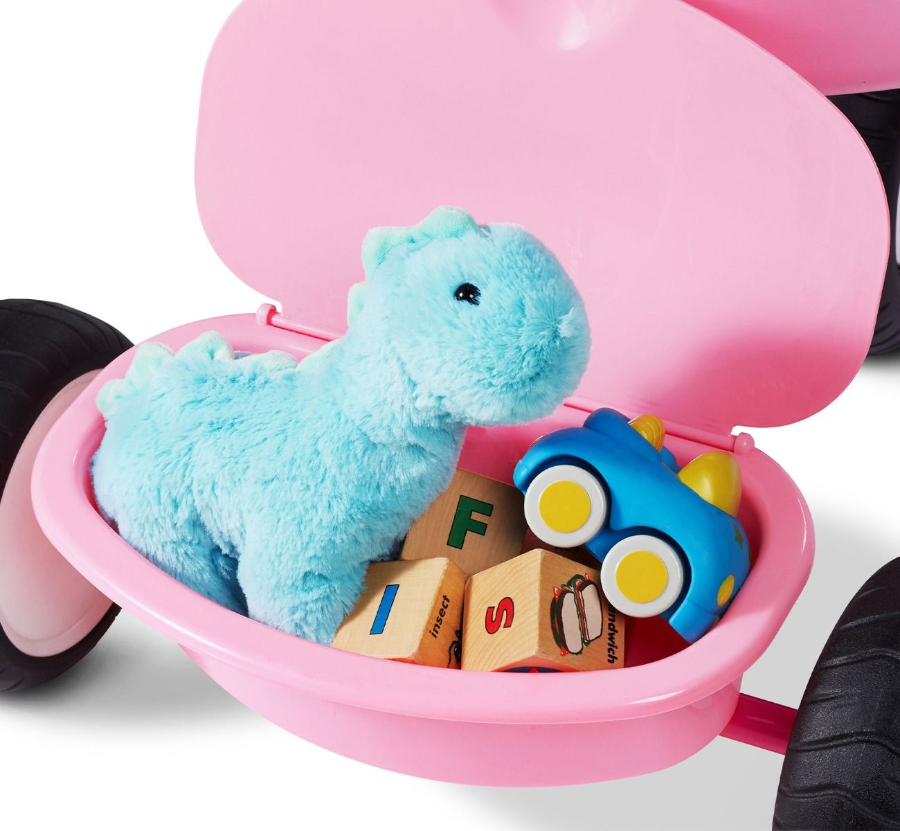 รถจักรยานสามล้อแบบมีด้ามจับบังคับทิศทางได้ Radio Flyer Deluxe Steer & Stroll Tricycle